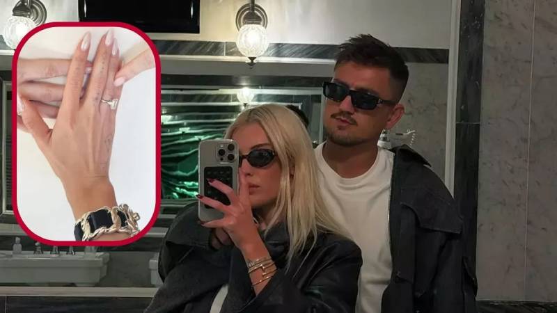 Sevgilisine evlilik teklifi etmişti: Cengiz Ünder'den 8 milyonluk tektaş!