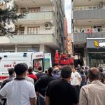 Şanlıurfa’da korku dolu anlar! Bir işçi demirlerde asılı kaldı!